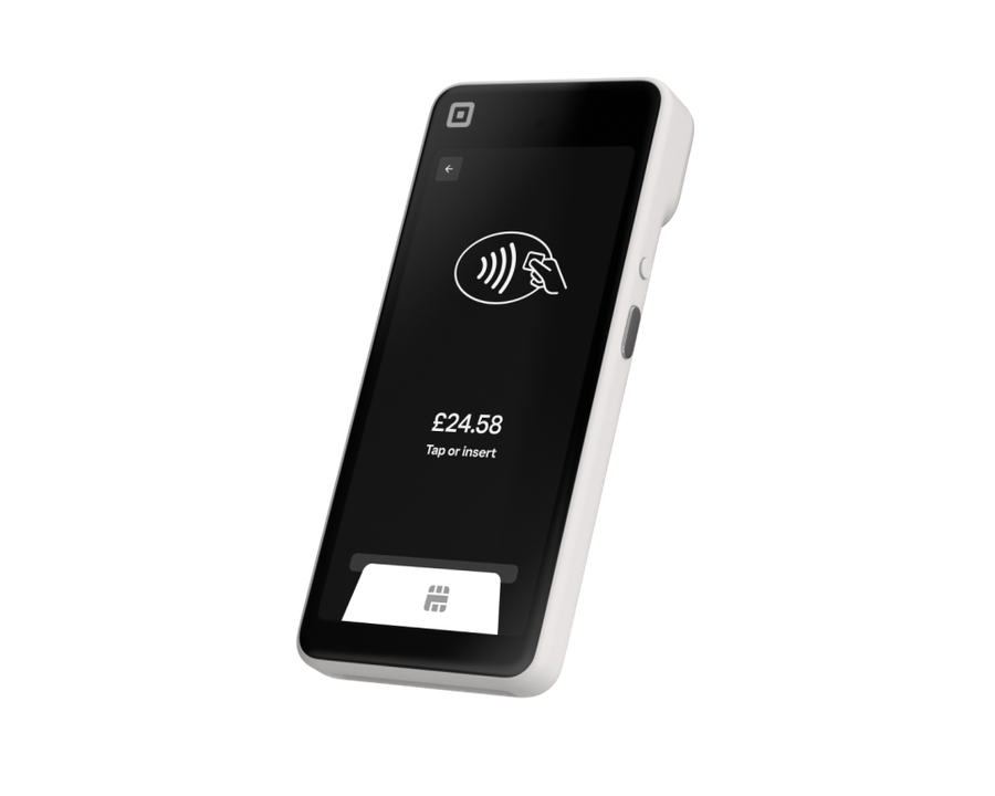 Square Handheld showing a contactless payment
