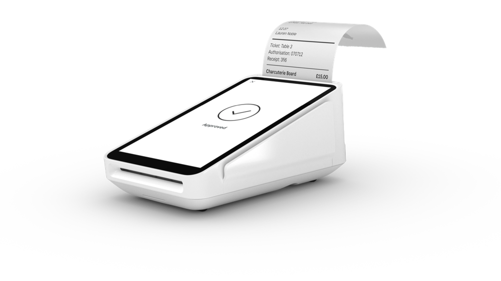 Square Terminal printing a receipt
